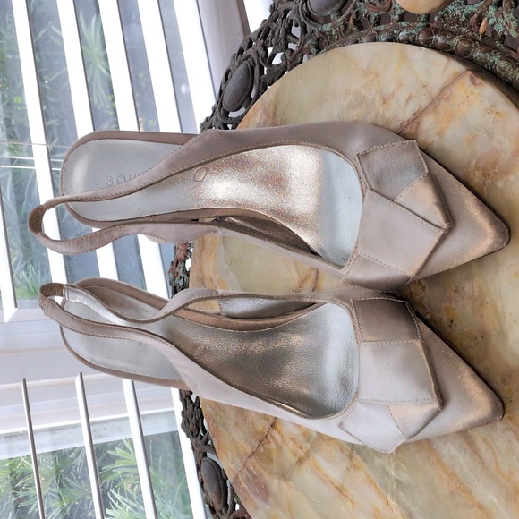 Boutique 9 Gray Slingback Heels Size 8M - Picture 3 of 5